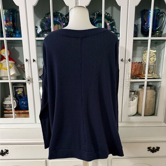 Lane Bryant Navy Blue Women's Top Size 18/20 - Picture 4 of 5